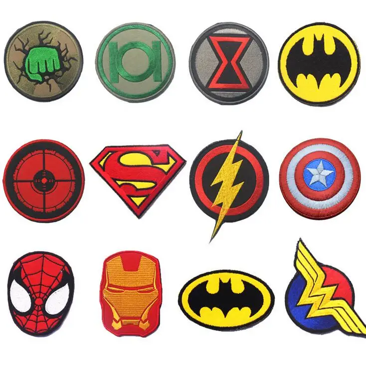 Ironman Spiderman batman superman patch Tactical patches cloth morale armband hook loops Flash Green Lantern badge
Ironman Spiderman batman superman patch Tactical patches cloth morale armband hook loops Flash Green Lantern badge