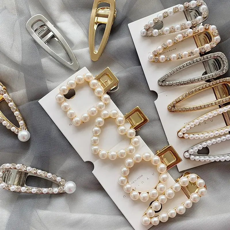 Sweet Pearl Geometric Rectangle Water drop Hairclips Metal Gold Sliver Color Hair Clips hairpins for girls women Hair Tools
Sweet Pearl Geometric Rectangle Water drop Hairclips Metal Gold Sliver Color Hair Clips hairpins for girls women Hair Tools