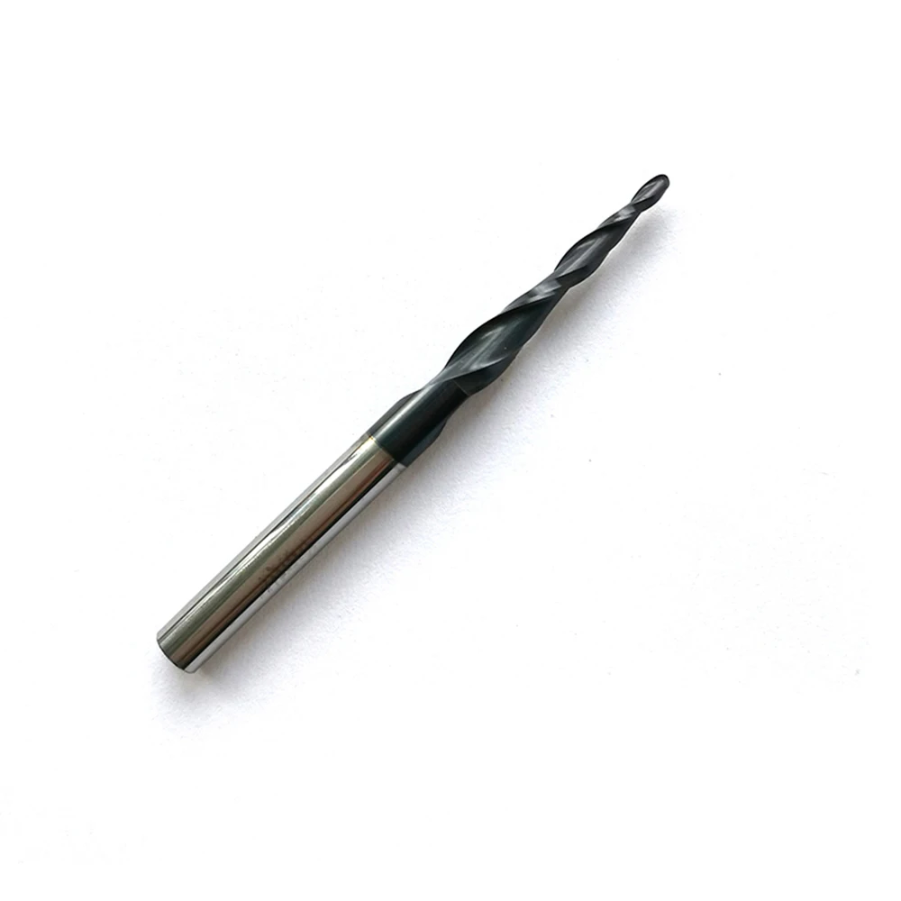 HRC55 R0.75*D4*20.5*50L*2F Tungsten solid carbide Coated Taper Ball Nose End Mills taper and cone endmills
HRC55 R0.75*D4*20.5*50L*2F Tungsten solid carbide Coated Taper Ball Nose End Mills taper and cone endmills