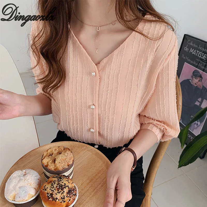 Dingaozlz Summer 2019 Fashion Chiffon blouse Short sleeve Women Tops Plus size clothing Summer Casual shirt Blusa
Dingaozlz Summer 2019 Fashion Chiffon blouse Short sleeve Women Tops Plus size clothing Summer Casual shirt Blusa
