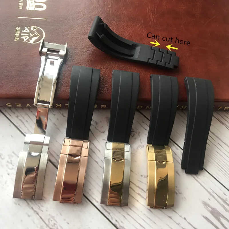 20mm Black high quality Rubber Watchband For Role strap Oyster Perpetual Yacht-Master COSMOGRAP Sub-mariner Watch band
20mm Black high quality Rubber Watchband For Role strap Oyster Perpetual Yacht-Master COSMOGRAP Sub-mariner Watch band