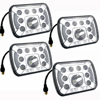 4 PCS 7x6 LED Headlight H4 Light 55W for Jeep Wrangler YJ Cherokee Comanche 6054
4 PCS 7x6 LED Headlight H4 Light 55W for Jeep Wrangler YJ Cherokee Comanche 6054
