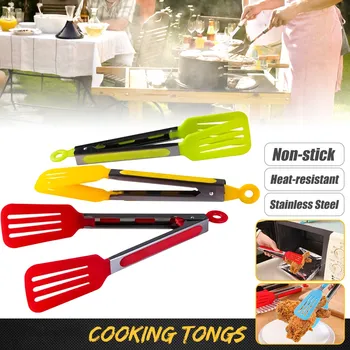 Silicone Tongs Clamp Food Utensil BBQ Salad Bacon Clip Kitchen Tool Picnic Camping Tools Outdoor Tableware Random Color
Silicone Tongs Clamp Food Utensil BBQ Salad Bacon Clip Kitchen Tool Picnic Camping Tools Outdoor Tableware Random Color