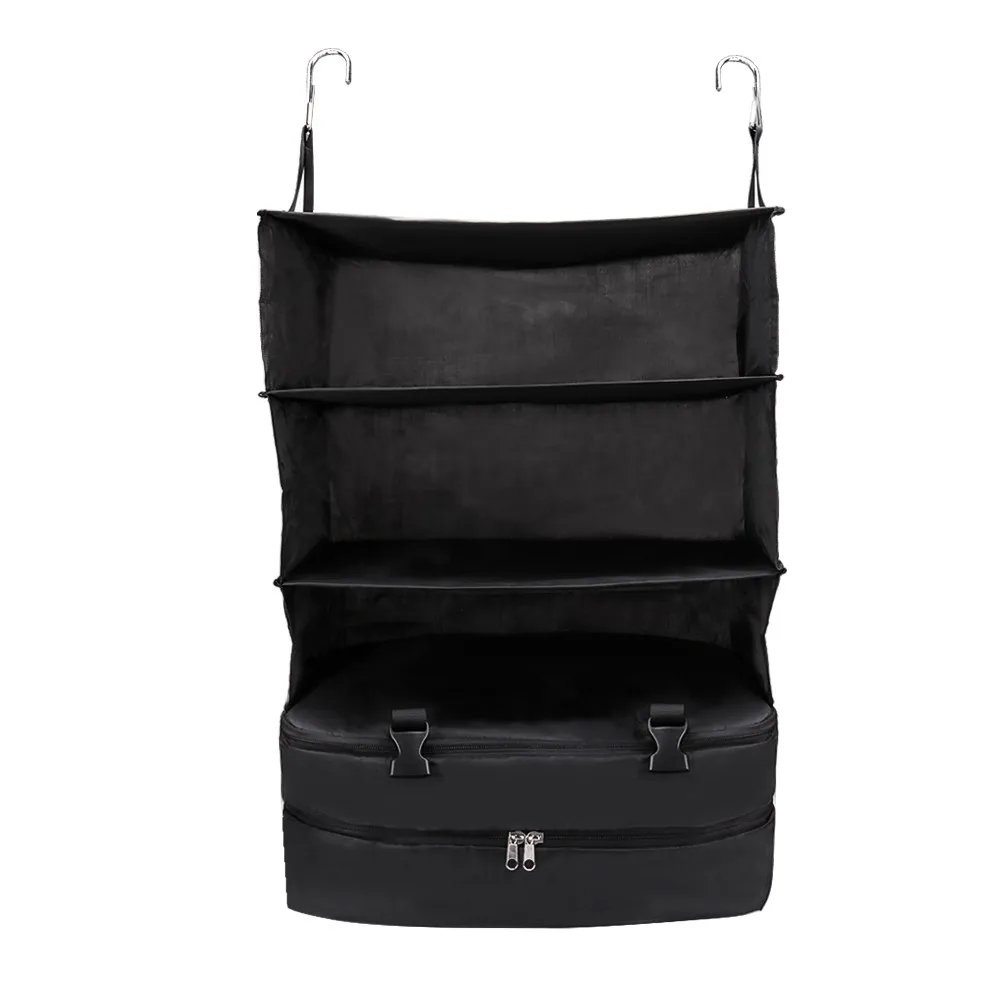 Hanging Design Closet Organizer Portable Luggage System Hanger Travel Shelves With 3 Layer Storage Bag Organizer Home органайзер
Hanging Design Closet Organizer Portable Luggage System Hanger Travel Shelves With 3 Layer Storage Bag Organizer Home органайзер