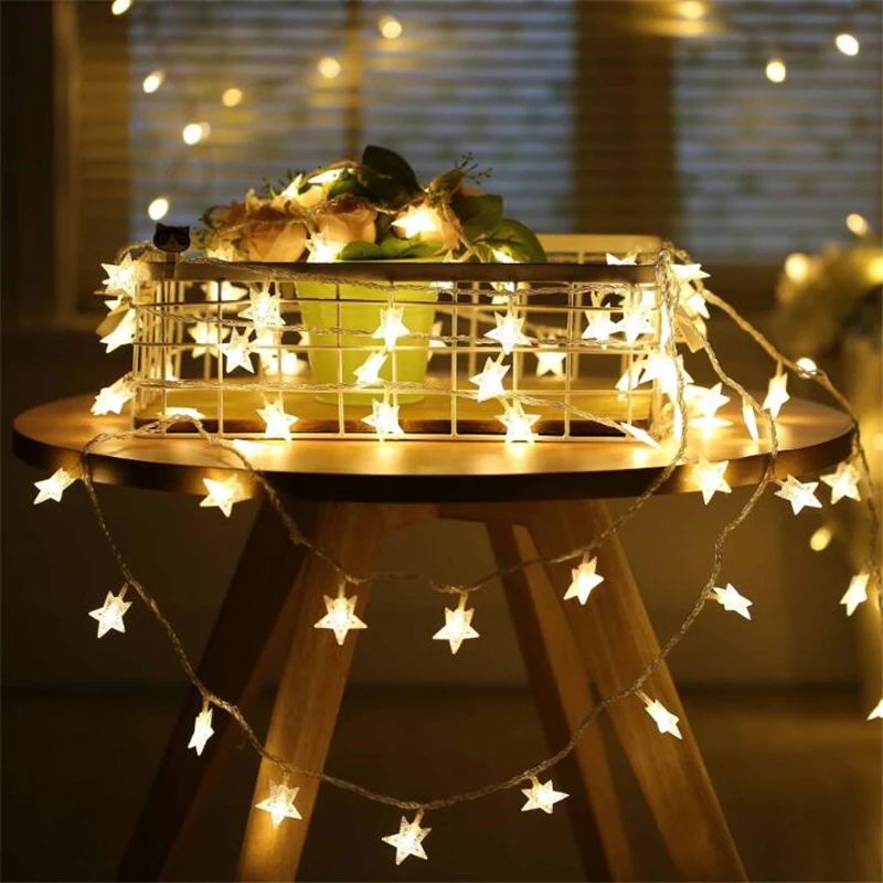 6M Fairy Garland LED Stars Strip Light Chain Starry sky ins Christmas Tree Wedding Indoor patio Lights Decoration Battery Power
6M Fairy Garland LED Stars Strip Light Chain Starry sky ins Christmas Tree Wedding Indoor patio Lights Decoration Battery Power
