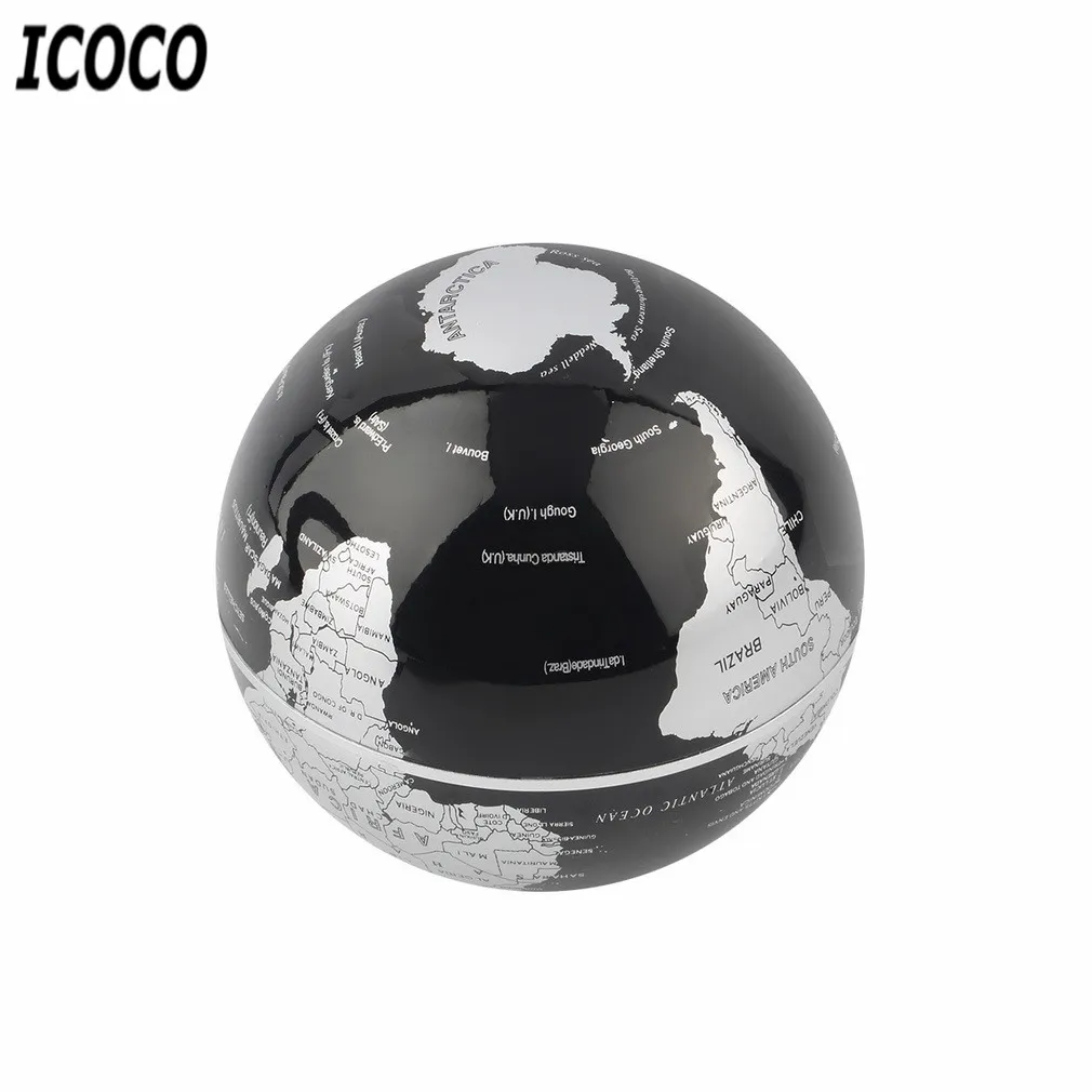 C Форма LED карта мира Плавающий глобус Магнитный левитационный свет