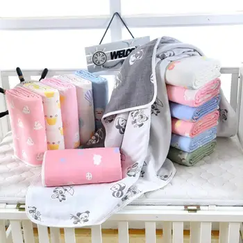 Muslin Baby Swaddle Blanket Multi Designs Baby Blanket 6 Layers Gauze Cotton Swaddle Newborn Baby Bath Towel Swaddle Blankets
Muslin Baby Swaddle Blanket Multi Designs Baby Blanket 6 Layers Gauze Cotton Swaddle Newborn Baby Bath Towel Swaddle Blankets