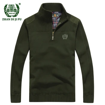 2018 Men's winter warm casual brand blue knitwear pullover man spring high quality 100% cotton afs jeep army green sweater S-XXL
2018 Men's winter warm casual brand blue knitwear pullover man spring high quality 100% cotton afs jeep army green sweater S-XXL