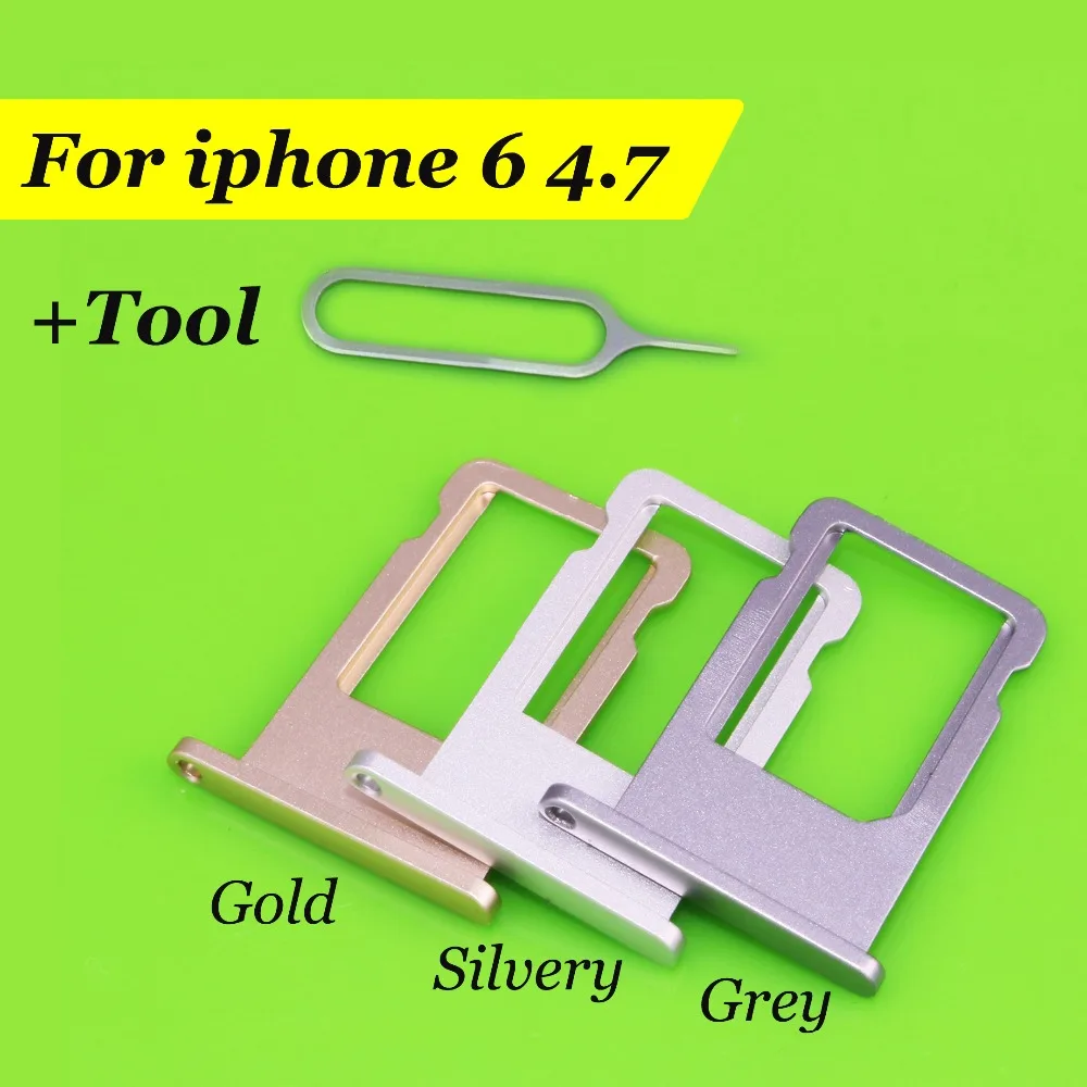 Nano SIM Card Replacement Tray Adapter Slot Holder for Apple for iPhone 6 4.7,gold/silvery/grey+1pcs Tool Needle
Nano SIM Card Replacement Tray Adapter Slot Holder for Apple for iPhone 6 4.7,gold/silvery/grey+1pcs Tool Needle