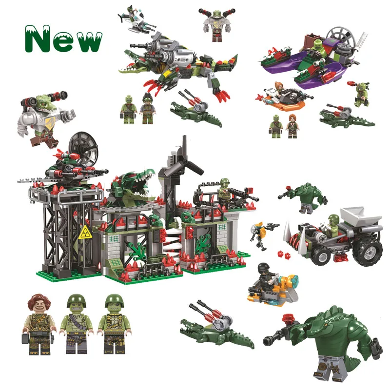 Marvel DC Super heroes Military series SWAT Figures Crocodile Mech Command Center Alligator robot Toys For Kids Christmas Gifts
Marvel DC Super heroes Military series SWAT Figures Crocodile Mech Command Center Alligator robot Toys For Kids Christmas Gifts