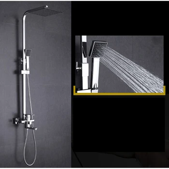 Chrome Shower Faucet Square Head Shower Mixer Tap Sprayer Tub Spout Swivel Faucet Wall Mounted
Chrome Shower Faucet Square Head Shower Mixer Tap Sprayer Tub Spout Swivel Faucet Wall Mounted
