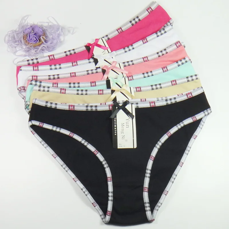 6pcs Women Cotton Solid Striped Line Briefs Fashion Breathable Lingerie Panties Sexy Women's Low-rise Underwear Intimates 
6pcs Women Cotton Solid Striped Line Briefs Fashion Breathable Lingerie Panties Sexy Women's Low-rise Underwear Intimates