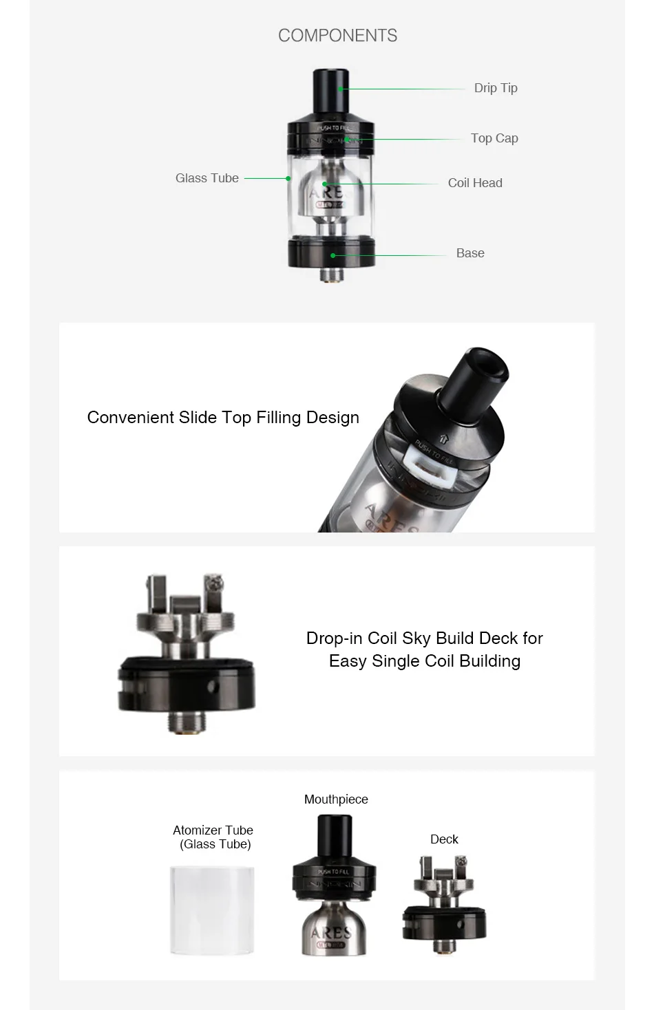 Innokin Ares MTL RTA 5ml/2ml