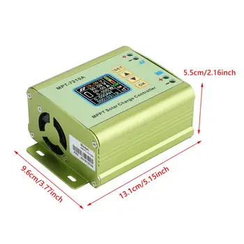 MPT-7210A Aluminum Alloy LCD Display MPPT Solar Panel Charge Controller for Lithium Battery
MPT-7210A Aluminum Alloy LCD Display MPPT Solar Panel Charge Controller for Lithium Battery