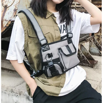 Travel Nylon Chest Bag Hip Hop Streetwear Functional Tactical Harness Waist Pocket Fashion Simple Chest Rig Waist Bag
Travel Nylon Chest Bag Hip Hop Streetwear Functional Tactical Harness Waist Pocket Fashion Simple Chest Rig Waist Bag