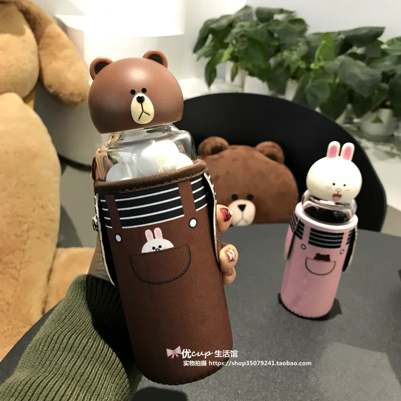 300ml Korea Cute Glass Bottle With Bot Set Heat-resistant Anti-scalding Couple Portable Student Super Cute Water Bottle
300ml Korea Cute Glass Bottle With Bot Set Heat-resistant Anti-scalding Couple Portable Student Super Cute Water Bottle