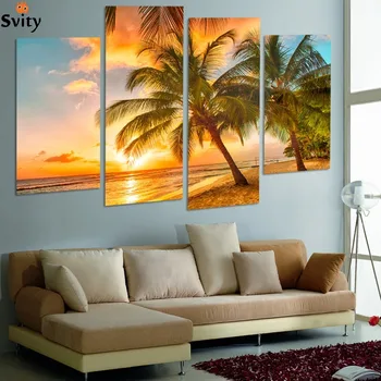 4Piece Sunset Seascape Inclued Coco Beach Modern H Wall Art HD Picture Canvas Print Painting For Living Room Decor Unframed
4Piece Sunset Seascape Inclued Coco Beach Modern H Wall Art HD Picture Canvas Print Painting For Living Room Decor Unframed