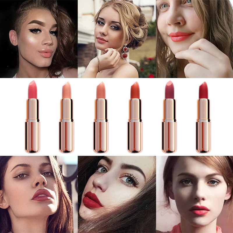 Pumpkin Waterproof Long Lasting Matte Lipstick 6 Colors Lips Makeup Cosmetics Shimmer Velvety Lipgloss Matte Lipstick TSLM2
Pumpkin Waterproof Long Lasting Matte Lipstick 6 Colors Lips Makeup Cosmetics Shimmer Velvety Lipgloss Matte Lipstick TSLM2