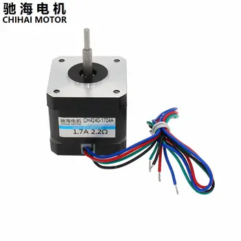 ChiHai Motor CH4240-1704A 2 phase 4 wire Stepper Motor 42mm 1.7A 2.2Ohm 3D printer motor and CNC XYZ
ChiHai Motor CH4240-1704A 2 phase 4 wire Stepper Motor 42mm 1.7A 2.2Ohm 3D printer motor and CNC XYZ