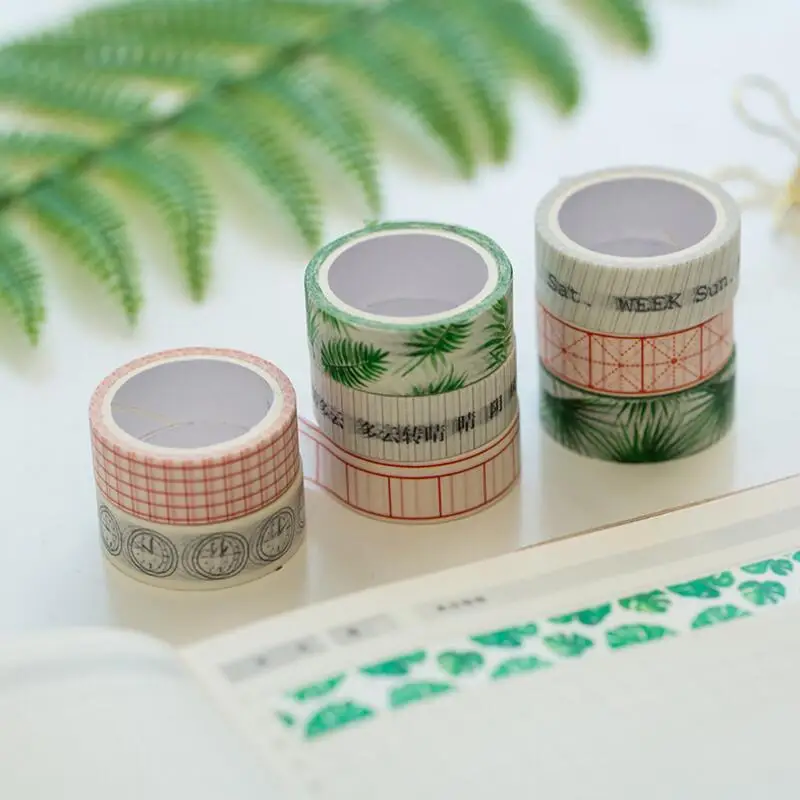 4 X Cute Beautiful Plant Green Leaves / Week Plan Decorative Washi Tape Paper DIY Scrapbooking Masking Tape School Office Supply
4 X Cute Beautiful Plant Green Leaves / Week Plan Decorative Washi Tape Paper DIY Scrapbooking Masking Tape School Office Supply