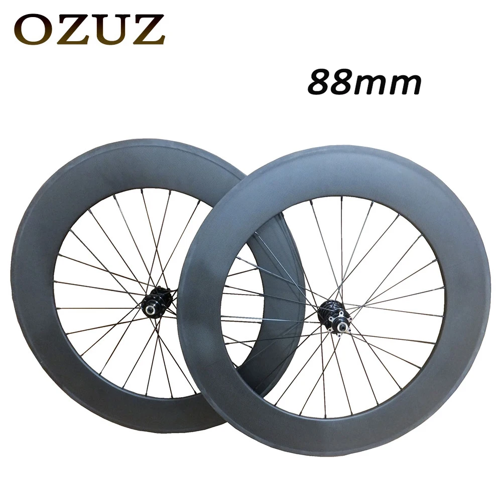 Free Custom Factory Price OZUZ Bicycle Wheel 88mm Depth Tubular 23mm Width Disc Brake Hub Carbon Wheels 700C Bicycle Wheelset
Free Custom Factory Price OZUZ Bicycle Wheel 88mm Depth Tubular 23mm Width Disc Brake Hub Carbon Wheels 700C Bicycle Wheelset