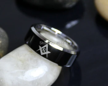 Free Shipping USA UK Canada Russia Brazil Hot Sales 8MM Black Top Silver Beveled Men's Masonic Freemason Stainless Steel Rings
Free Shipping USA UK Canada Russia Brazil Hot Sales 8MM Black Top Silver Beveled Men's Masonic Freemason Stainless Steel Rings