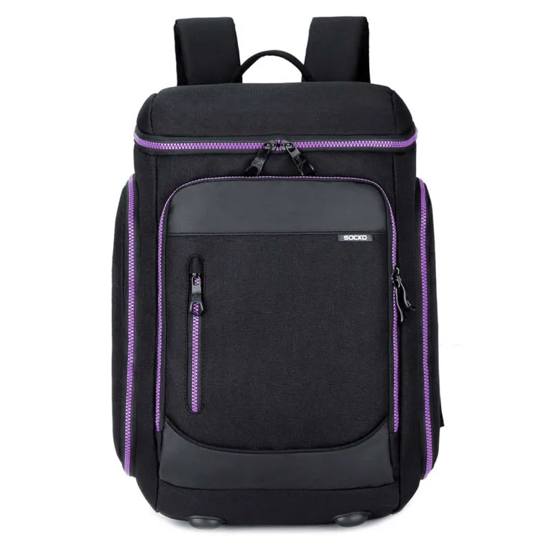 Laptop Backpack 15 15.4 15.6 Inch Multifunction Briefcase/shoulder bag/handbag Travel school Bag For man(Black & Purple)
Laptop Backpack 15 15.4 15.6 Inch Multifunction Briefcase/shoulder bag/handbag Travel school Bag For man(Black & Purple)