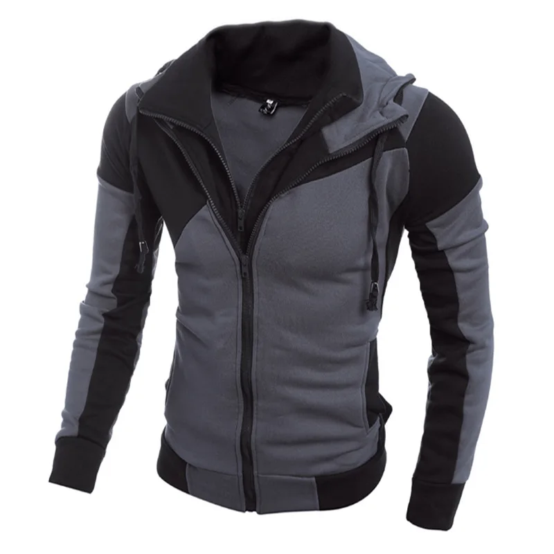 Patchwork Men Jackets Autumn Winter Warm Fleece Jackets and Coats Male Double Zipper Outwear Brand Hooded Sweatshirt Overcoat
Patchwork Men Jackets Autumn Winter Warm Fleece Jackets and Coats Male Double Zipper Outwear Brand Hooded Sweatshirt Overcoat