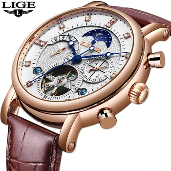 Gift LIGE Men Watch Mechanical Tourbillon Luxury Fashion Brand Leather Men Sport Watches Mens Automatic Watch Relogio Masculino 
Gift LIGE Men Watch Mechanical Tourbillon Luxury Fashion Brand Leather Men Sport Watches Mens Automatic Watch Relogio Masculino