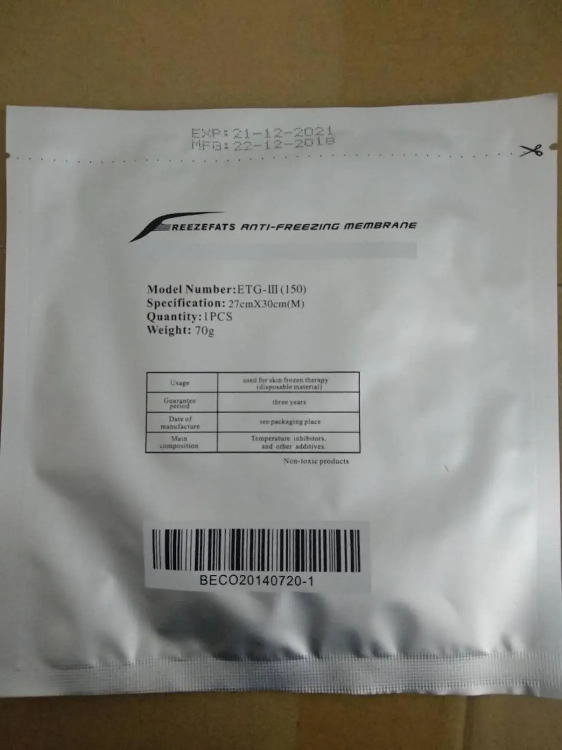 Antifreeze Membrane Machine Consumable Parts Cryo Therapy Cooling Gel Pad Fat Anti Freeze For Cold Weight Loss Cryo Therapy
Antifreeze Membrane Machine Consumable Parts Cryo Therapy Cooling Gel Pad Fat Anti Freeze For Cold Weight Loss Cryo Therapy