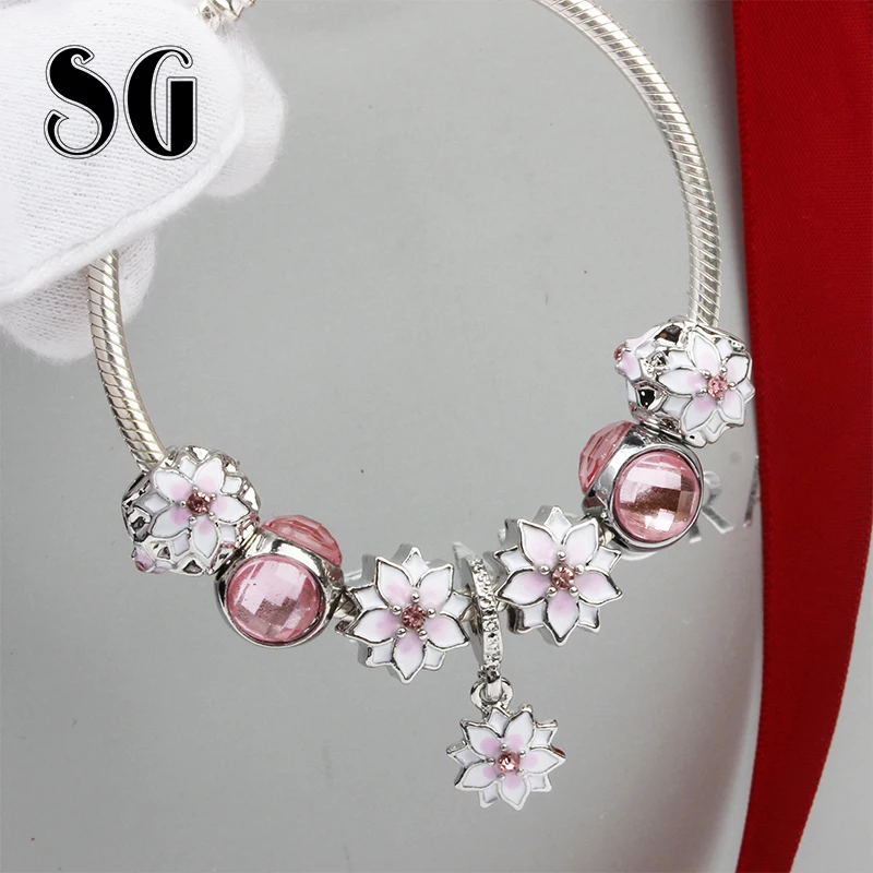 SG Brand Magnolia Bracelet Europe and America Personality Creative DIY Jewelry Alloy bangle Bracelet Accessories for women gifts
SG Brand Magnolia Bracelet Europe and America Personality Creative DIY Jewelry Alloy bangle Bracelet Accessories for women gifts
