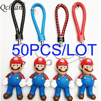 50PCS PVC Cartoon Super Mario Bro Key Chain Mini Anime Figure Key Ring Kids Toy Pendant Keychains Key Holder Fashion Jewelry
50PCS PVC Cartoon Super Mario Bro Key Chain Mini Anime Figure Key Ring Kids Toy Pendant Keychains Key Holder Fashion Jewelry