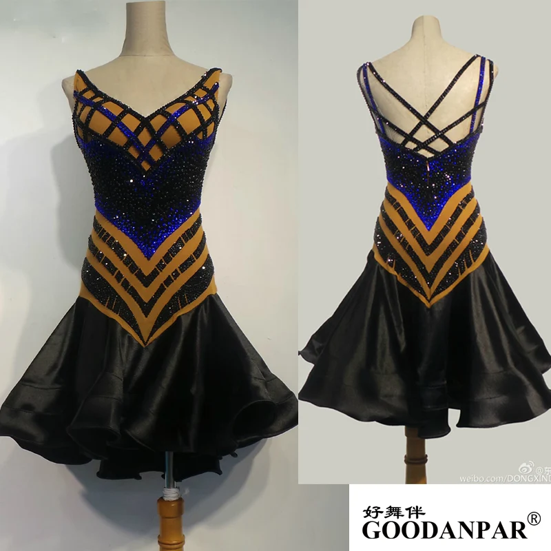 New ballroom dance competition dresses crystalAB latin dance competition costumes Sexy latin practice lycra dance dress for girl
New ballroom dance competition dresses crystalAB latin dance competition costumes Sexy latin practice lycra dance dress for girl