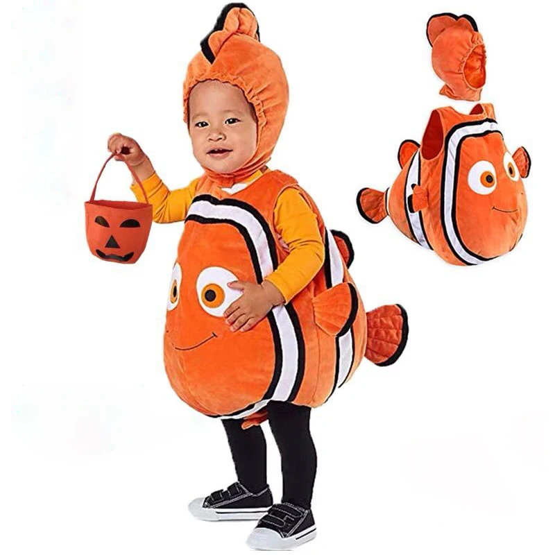 Nemo Costume Baby Kids Fish Clownfish From Pixar Animated Film Finding Nemo Halloween Christmas Cosplay Plush Costume
Nemo Costume Baby Kids Fish Clownfish From Pixar Animated Film Finding Nemo Halloween Christmas Cosplay Plush Costume