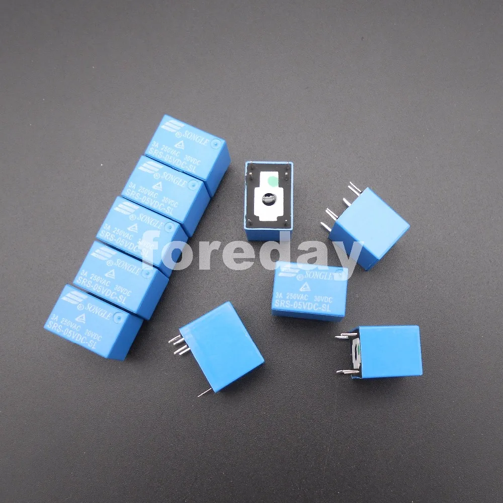 100PCS SONGLE Relays KINDS Power Relay SRS PCB 6 Pins BLUE 5V 9V 12V 24V SRS-05VDC-SL SRS-12VDC-SL SRS-24VDC-SL *FD390-392
100PCS SONGLE Relays KINDS Power Relay SRS PCB 6 Pins BLUE 5V 9V 12V 24V SRS-05VDC-SL SRS-12VDC-SL SRS-24VDC-SL *FD390-392