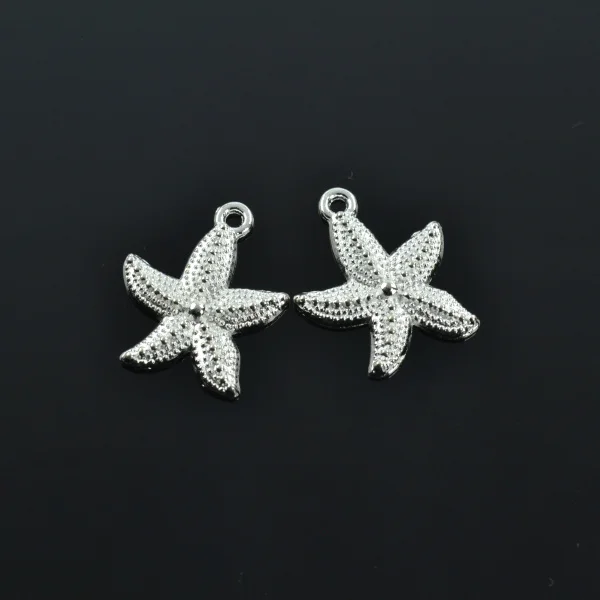 15pcs Silver Plated starfish Charms alloy Pendants for Bracelet Necklace Jewelry Making Accessories DIY 23*19mm D728
15pcs Silver Plated starfish Charms alloy Pendants for Bracelet Necklace Jewelry Making Accessories DIY 23*19mm D728