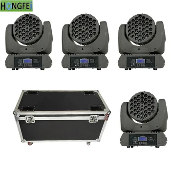 4pcs/ 36X3W Moving head dyeing lights+flight case RGBW (R6 G12 B12 W6 ) moving head light dmx512 disco professional dj equipment
4pcs/ 36X3W Moving head dyeing lights+flight case RGBW (R6 G12 B12 W6 ) moving head light dmx512 disco professional dj equipment