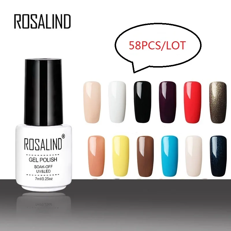 ROSALIND gel nail polish set vernis semi permanent Free Shipping Nail Art primer Soak Off top coat White Bottle Gel Varnish
ROSALIND gel nail polish set vernis semi permanent Free Shipping Nail Art primer Soak Off top coat White Bottle Gel Varnish