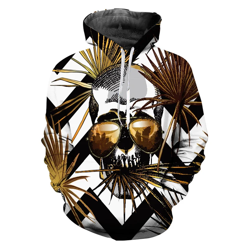 Unisex Oversize Men Sweatshirt 3D Print Gold Skull Hoodies Long Sleeve Pullover Men Clothing Hooded Vetement Homme Street Wear
Unisex Oversize Men Sweatshirt 3D Print Gold Skull Hoodies Long Sleeve Pullover Men Clothing Hooded Vetement Homme Street Wear