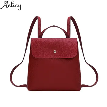 Aelicy 2018 Fashion Women leather Backpack Luxury PU Leather Girls School Bag Female Simple Mini Travel Rucksack Back Pack
Aelicy 2018 Fashion Women leather Backpack Luxury PU Leather Girls School Bag Female Simple Mini Travel Rucksack Back Pack
