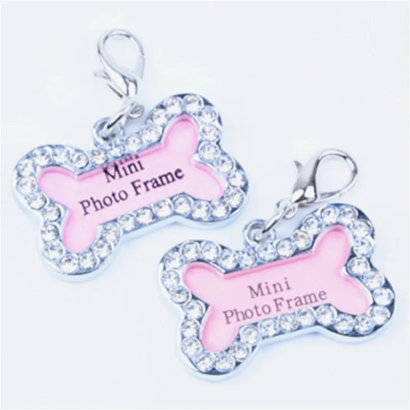 Pet Dog Cat ID Acrylic Crystal Diamond Tag Bone Anti-Lost Address Phone Card Stainless Pendant Puppy Cat Collar Tag Accessory
Pet Dog Cat ID Acrylic Crystal Diamond Tag Bone Anti-Lost Address Phone Card Stainless Pendant Puppy Cat Collar Tag Accessory