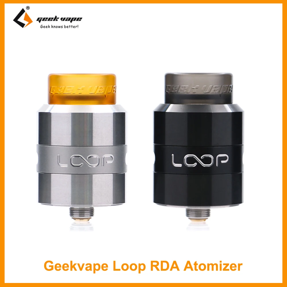 24mm Diameter Original Geekvape Loop RDA Atomizer Tank With 510/810 Drip Tip Adaptor RDA DIY Tank E-Cigarette
24mm Diameter Original Geekvape Loop RDA Atomizer Tank With 510/810 Drip Tip Adaptor RDA DIY Tank E-Cigarette