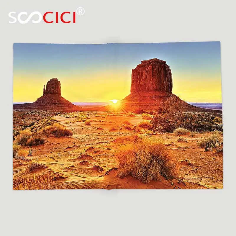 Custom Soft Fleece Throw Blanket House Decor Monument Valley Tribal Park with Sunset and Big Carved Stone Indian Lands Print
Custom Soft Fleece Throw Blanket House Decor Monument Valley Tribal Park with Sunset and Big Carved Stone Indian Lands Print