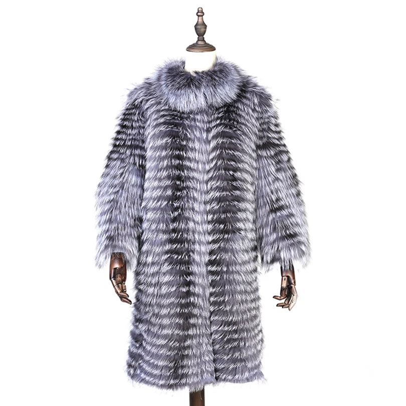 Real Silver Fox Fur Overcoat Extra Long Lady Coat 2018 Fashion England Style Winter Thick Warm Women Natural Fox Fur Coat
Real Silver Fox Fur Overcoat Extra Long Lady Coat 2018 Fashion England Style Winter Thick Warm Women Natural Fox Fur Coat
