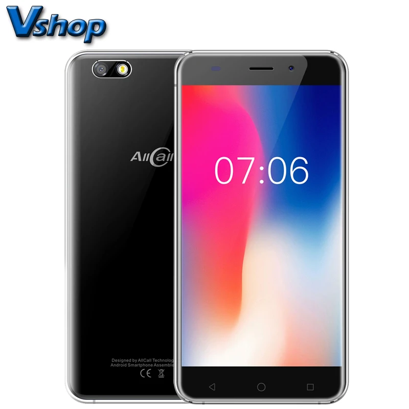 

Original AllCall Madrid 3G Mobile Phones Android 7.0 1GB+8GB MTK6580A Quad Core Smartphone Dual SIM 720P 5.5 inch Cell Phone