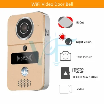 WIFI Video Doorbell ID Card Door Open APP Control WireIess Intercom Night Vision Waterproof Access Control System VF-DB04
WIFI Video Doorbell ID Card Door Open APP Control WireIess Intercom Night Vision Waterproof Access Control System VF-DB04
