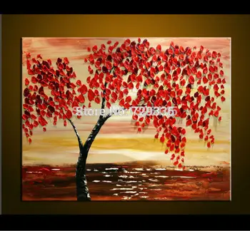 Palette knife Thick Paint Red Tree Painting Modern Abstract Oil Painting on Canvas Living Room Home Decoration Wall Art Picture
Palette knife Thick Paint Red Tree Painting Modern Abstract Oil Painting on Canvas Living Room Home Decoration Wall Art Picture