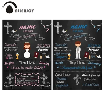 Allenjoy Holy Communion backdrops background blackboard custom made child photocall photography photophone for photo shooting
Allenjoy Holy Communion backdrops background blackboard custom made child photocall photography photophone for photo shooting