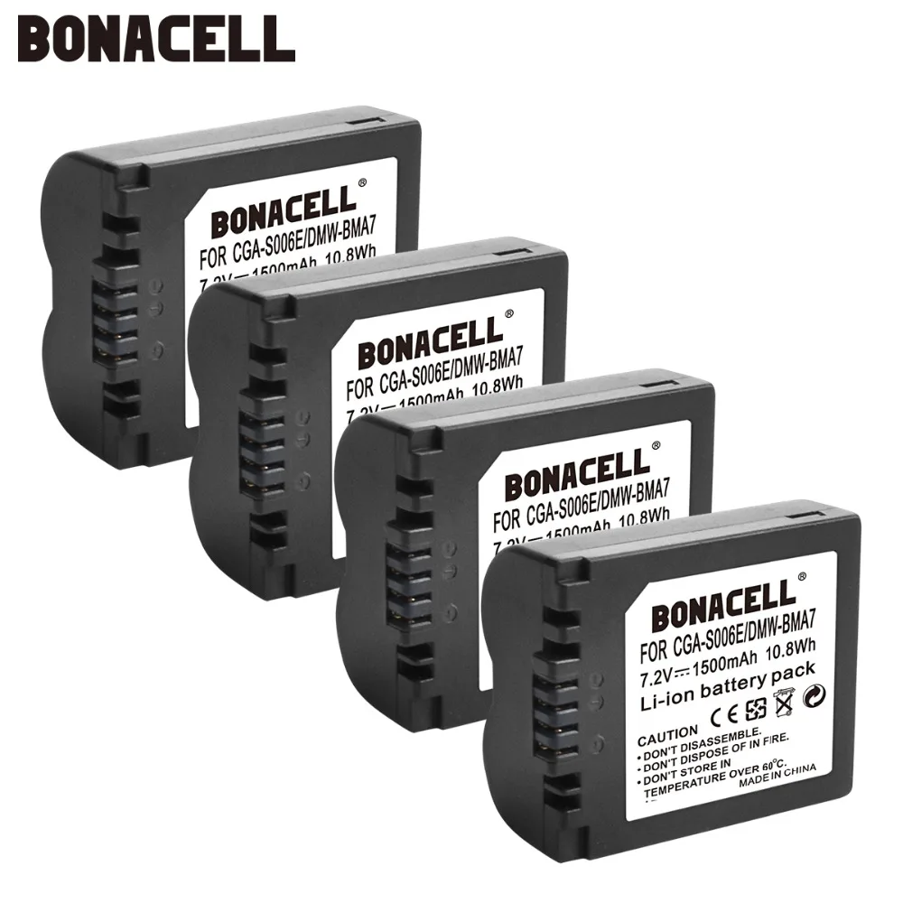 bonacell S006 Battery Batteria Pack for Panasonic Lumix CGA-S006E DMW-BMA7 DMC-FZ50 FZ30 CGR-S006 CGR-S006A1B CGA-S006 | Электроника