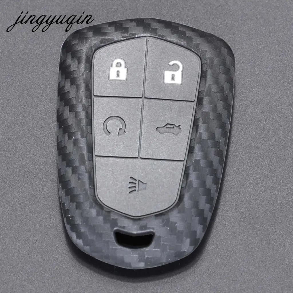 jingyuqin Key Case Cover Fibler Silicone For Cadillac ATS CT6 CTS DTS XT5 Escalade ESV SRX STS XTS ELR 2014 2015 2016 2017 2018
jingyuqin Key Case Cover Fibler Silicone For Cadillac ATS CT6 CTS DTS XT5 Escalade ESV SRX STS XTS ELR 2014 2015 2016 2017 2018